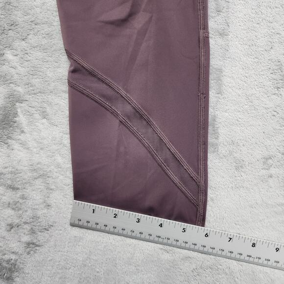 Lululemon Leggings Womens 10 Vintage Grape On Pace Crop 21” Running Athleisure - Picture 10 of 11